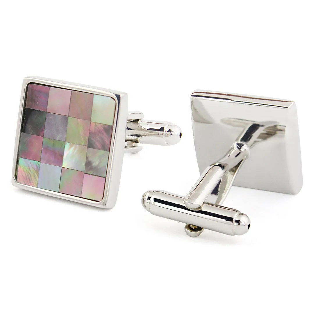 Peluche Superb Abalone Shell Cufflinks