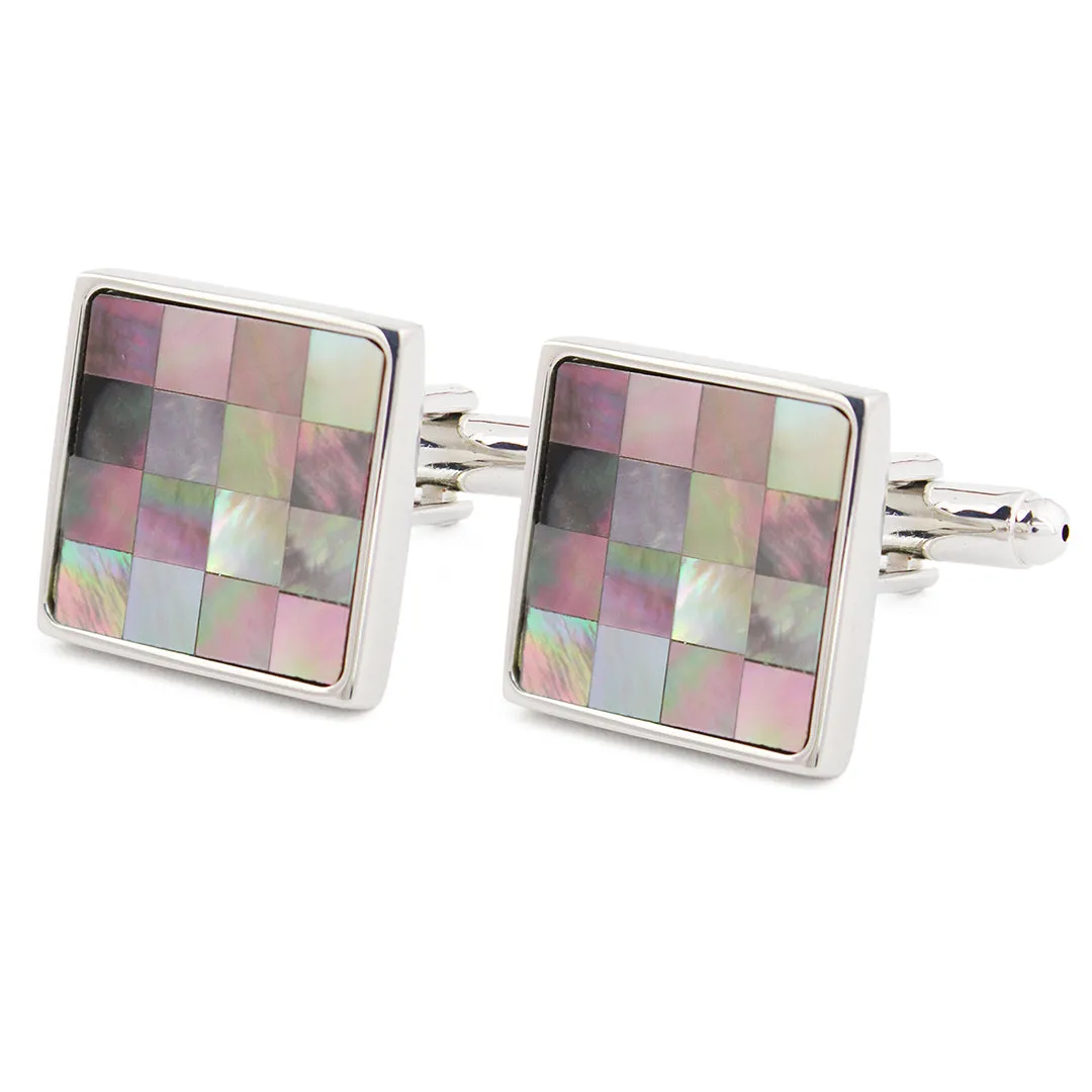 Peluche Superb Abalone Shell Cufflinks