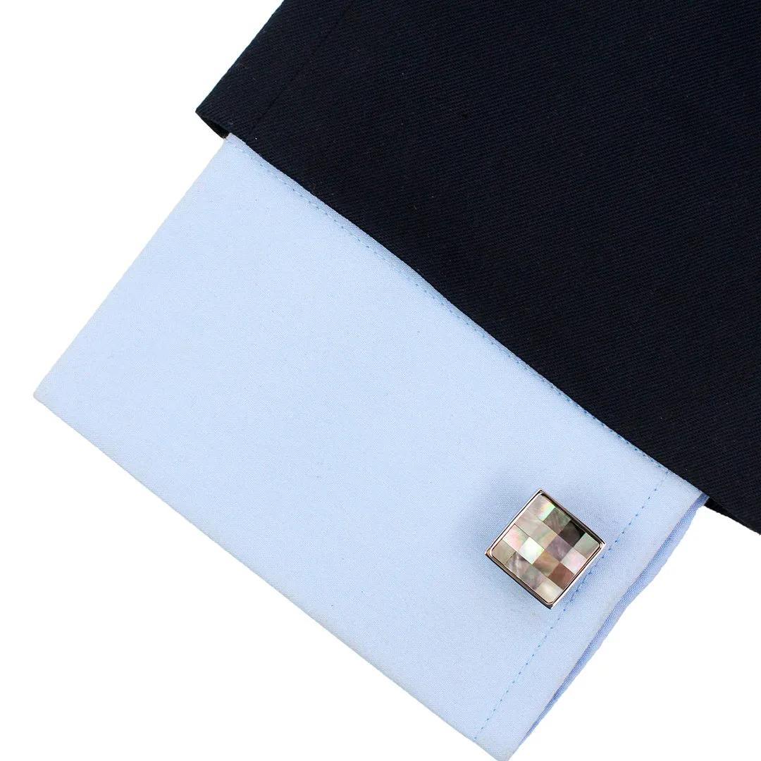 Peluche Superb Abalone Shell Cufflinks