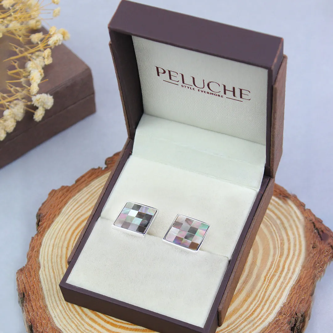 Peluche Superb Abalone Shell Cufflinks