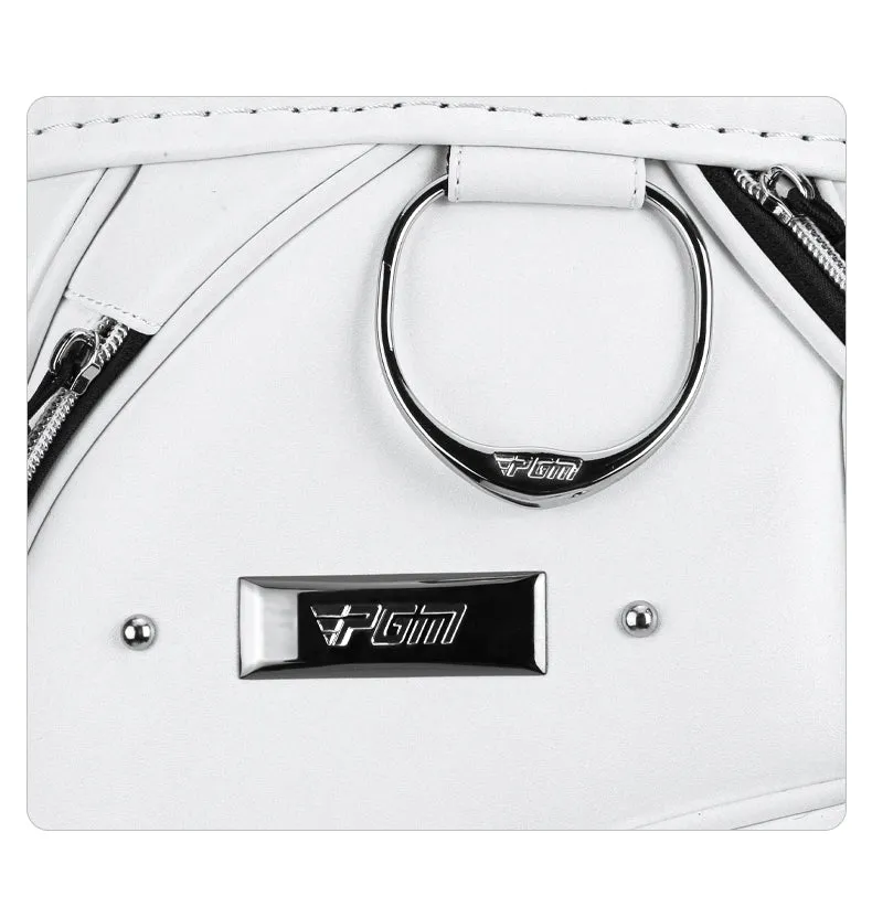 PGM QB136 custom logo golf bag travel microfiber leather golf bag with wheels