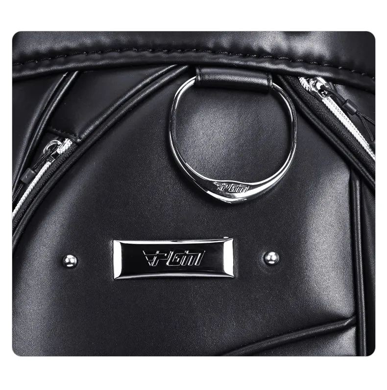 PGM QB136 custom logo golf bag travel microfiber leather golf bag with wheels