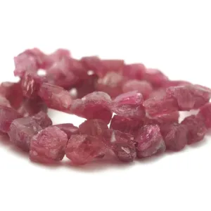 Pink Tourmaline Rough Chunk Strand