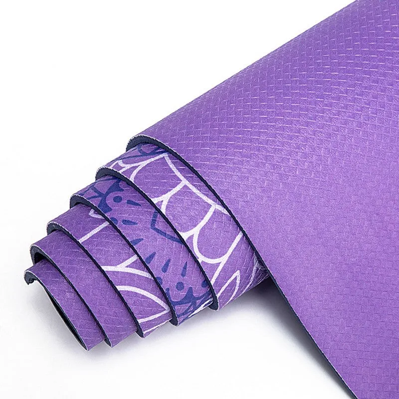 Pisces: Yoga Mat for Zodiac Lovers. Personalized Sun Sign Pilates mat. Extra thick, Non Slip. WickedYo.