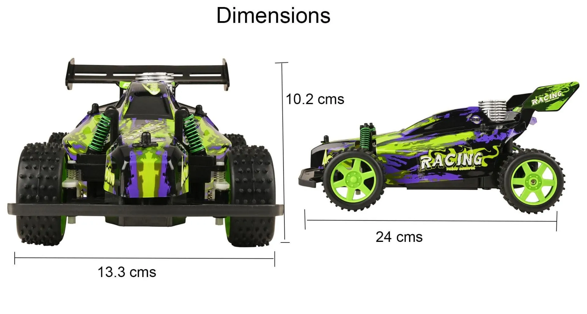 Playzu Buggy Alien 1:18 Scale R/C Car - Green for Ages 6 