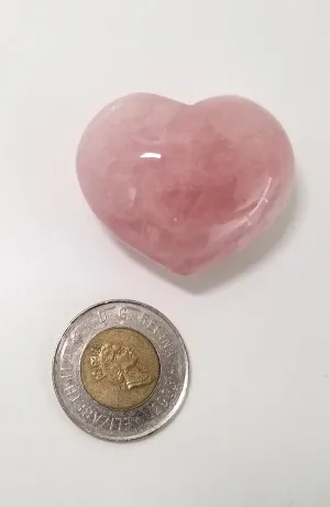 Polished Gemstones - Rose Quartz Hearts
