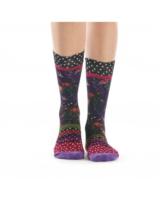 Printed ‘Precious’ bamboo sock