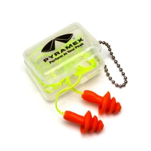 Pyramex® Superb Comfort And Reusable Earplugs - 25 NRR - PYRP3001
