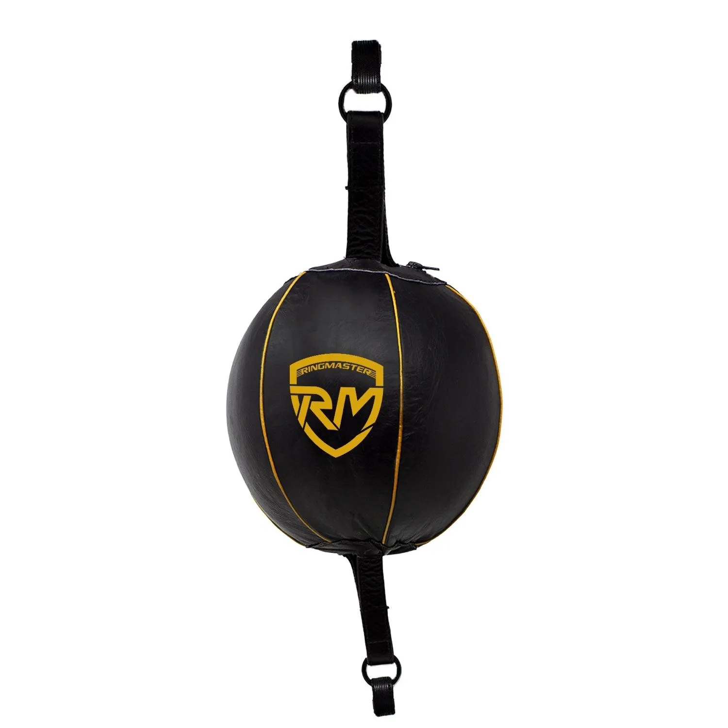 RingMaster Sports Double End Round Speed Ball Champion Series Synthetic Leather Gold/Black