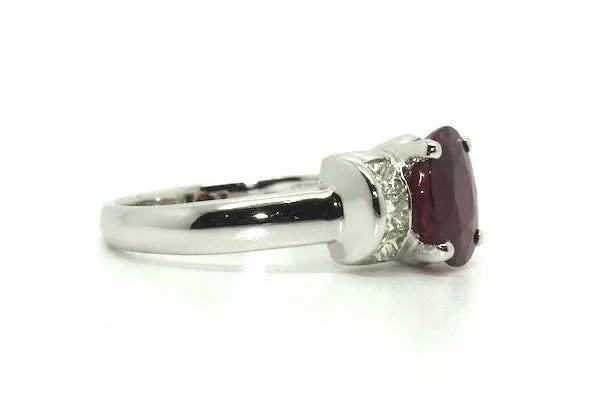 Ruby And Diamond Splendid Ring Ad No.0413