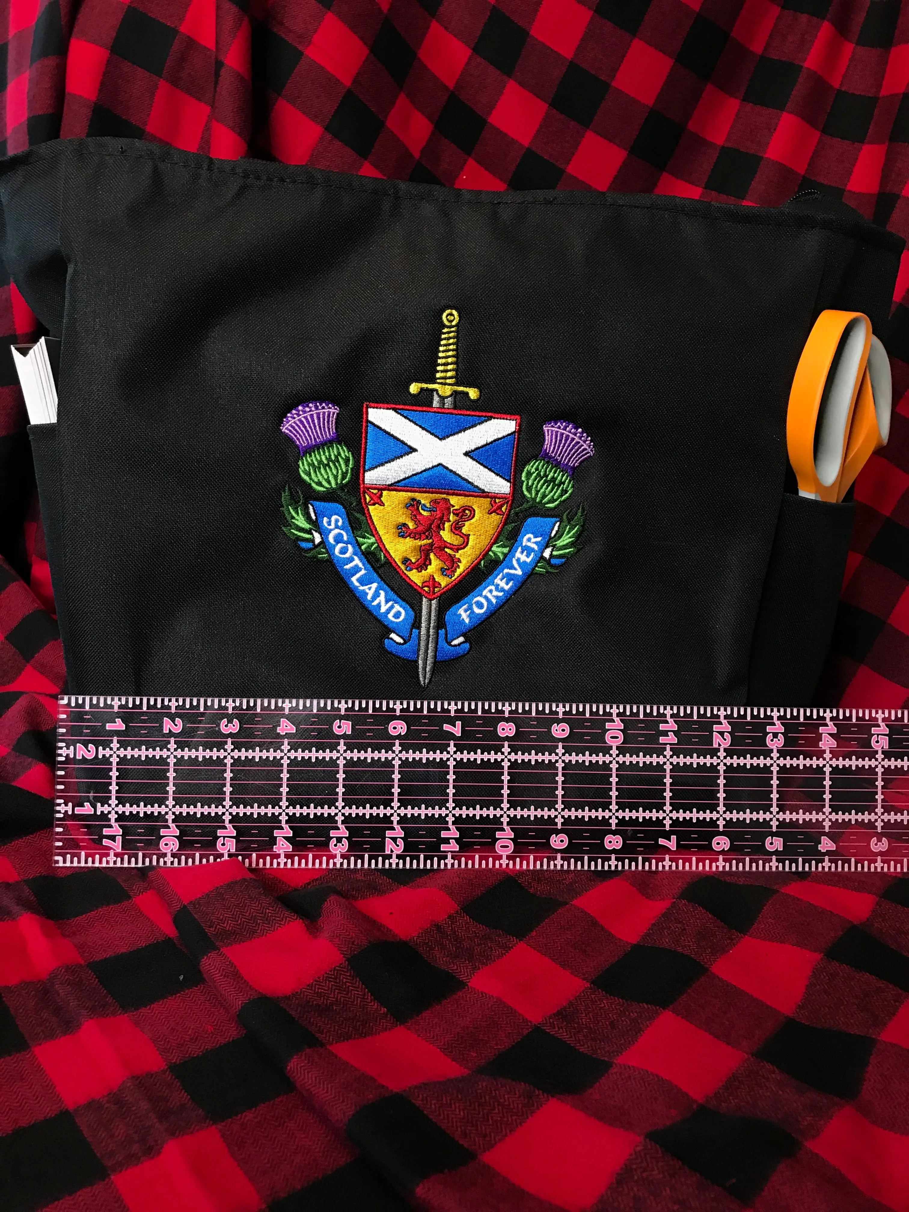 Scotland Saltire and Royal Standard Rampant Lion Flag Tote Bags