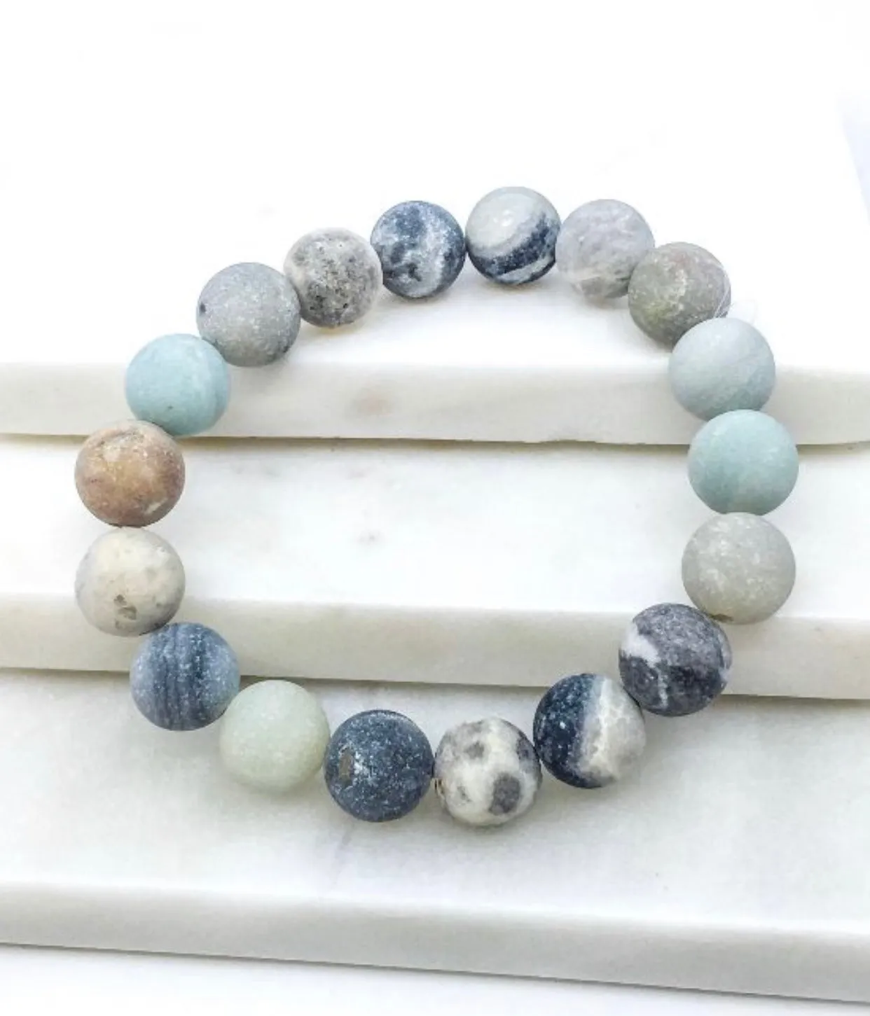Semi Precious Stone Stackable Bracelet