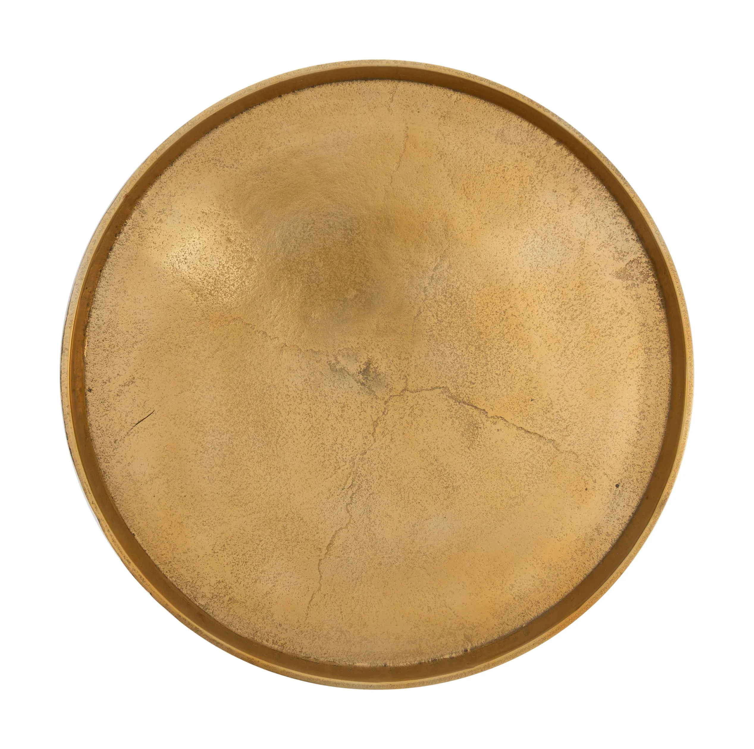 Set of 2 Como Accent Tables Antique Gold