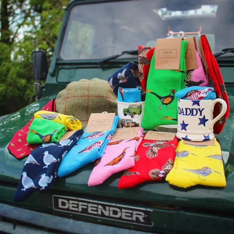 Shuttle Socks - Pink Standing Grouse Socks
