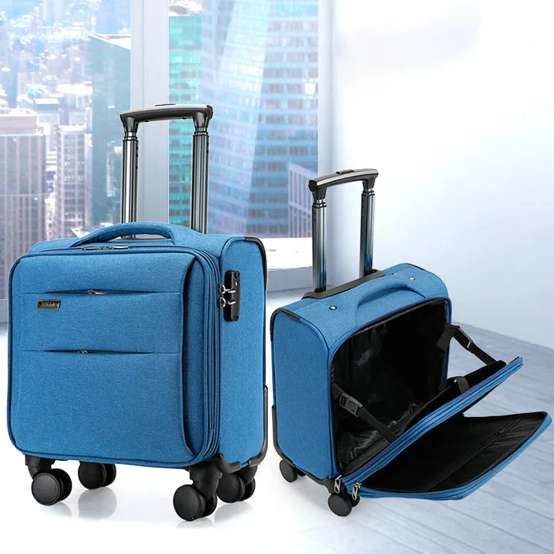 Small Luggage Trolley Case Multifunctional Oxford Wheel Bag For Travel