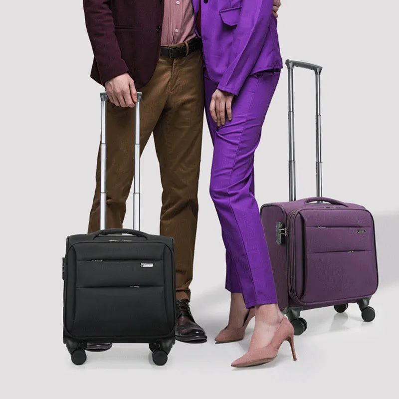 Small Luggage Trolley Case Multifunctional Oxford Wheel Bag For Travel