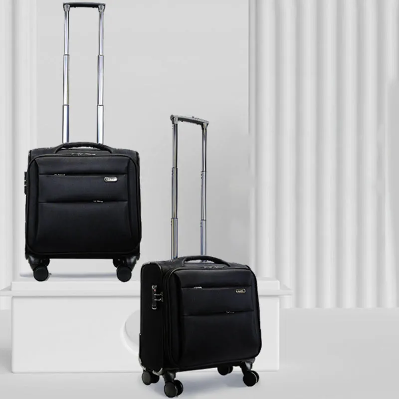 Small Luggage Trolley Case Multifunctional Oxford Wheel Bag For Travel