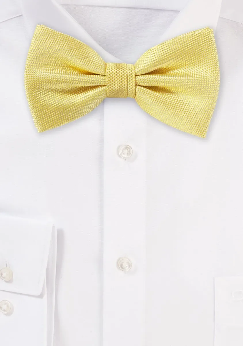 Sun Yellow MicroTexture Bowtie