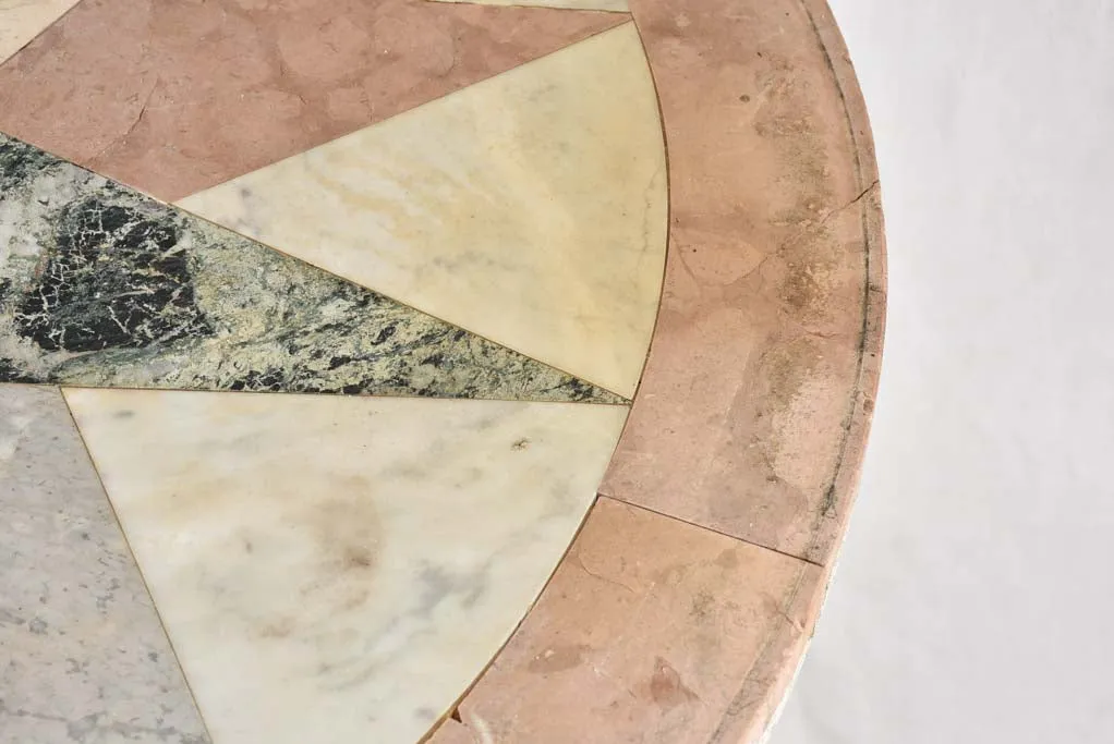 Superb 19th century mosaic stone table 39¾"