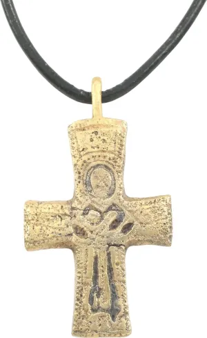 SUPERB MEDIEVAL EUROPEAN RELIQUARY CROSS