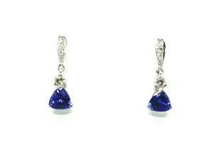 Tanzanite And Diamond Classic Earring Ad No. 0732
