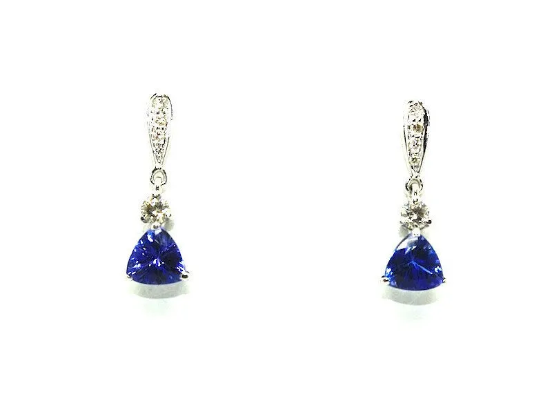 Tanzanite And Diamond Classic Earring Ad No. 0732