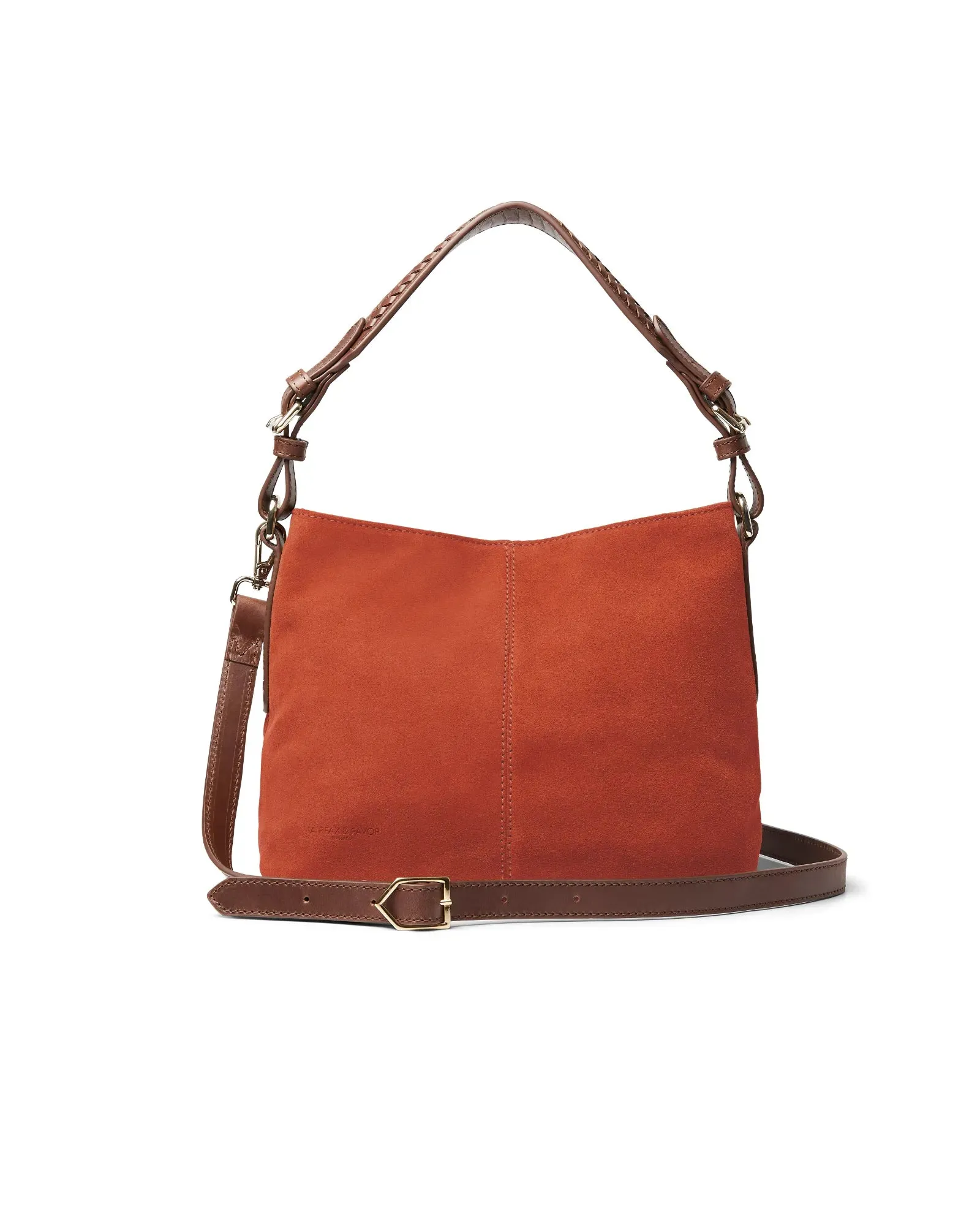 The Mini Tetbury Tote Bag - Sunset Orange Suede