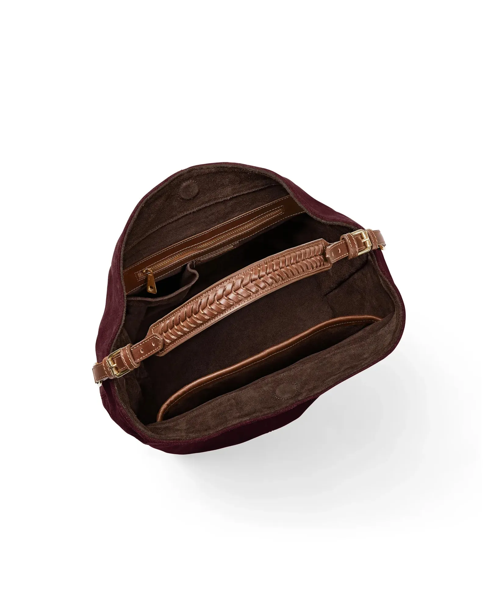 The Tetbury Tote Bag - Plum Suede
