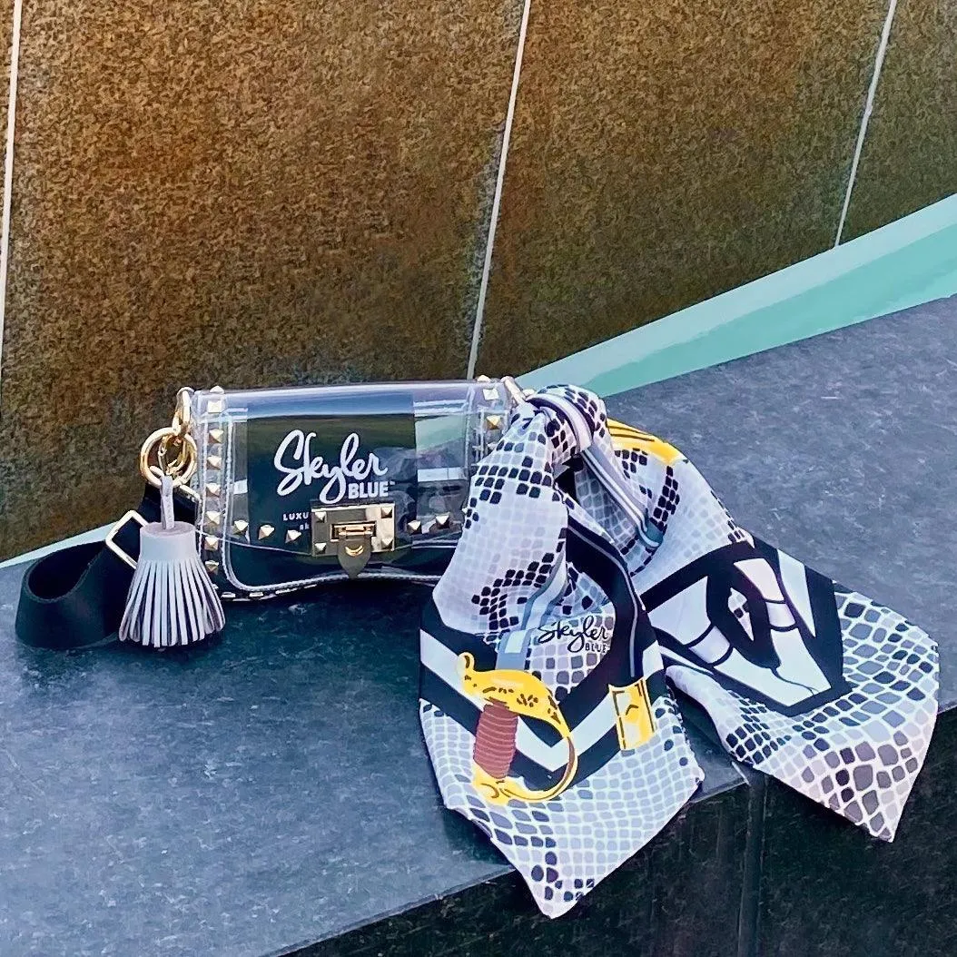 The Vandegrift Clear Small Studded Bag
