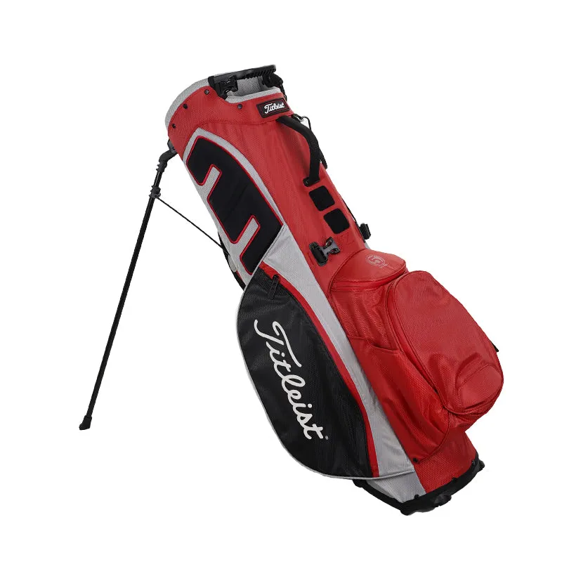TITLEIST Players 5 StaDry Stand Bag (Red/Grey/Black)
