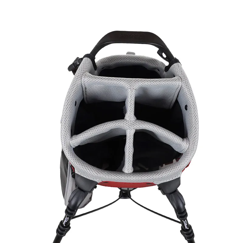 TITLEIST Players 5 StaDry Stand Bag (Red/Grey/Black)