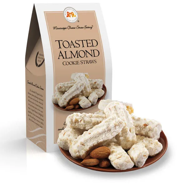 Toasted Almond Straws 3.5 oz.