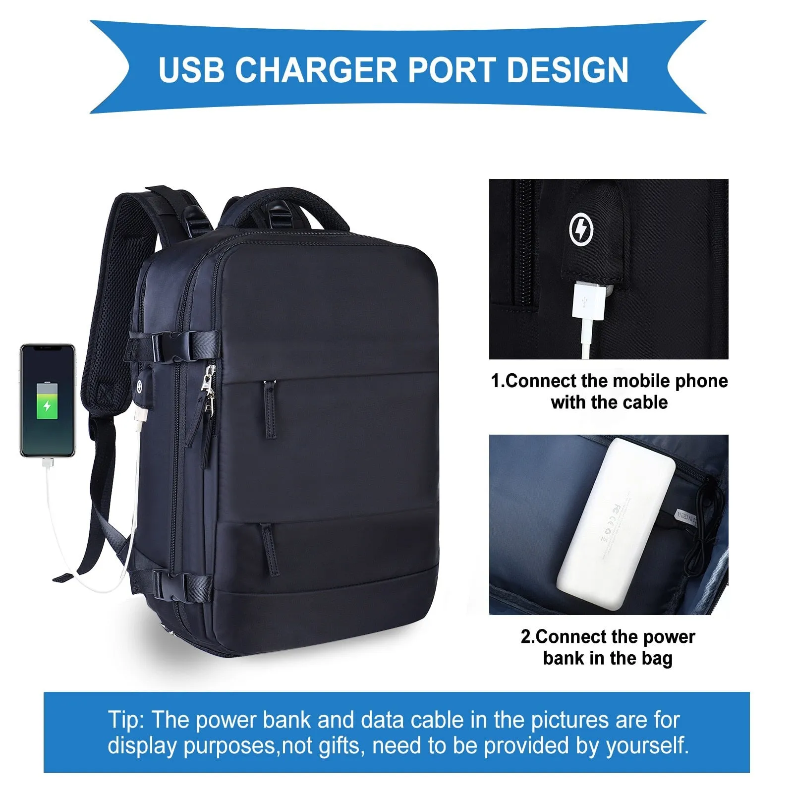Travel Backpack Mochila De Viaje Large Capacity Waterproof Wet And Dry Partition Outdoor Sports Laptop Backpack With USB