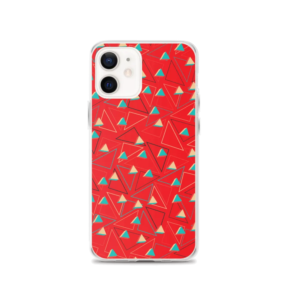 Triangular Candied Red iPhone Case