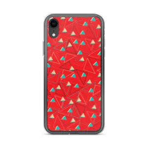 Triangular Candied Red iPhone Case