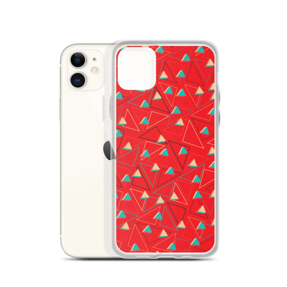 Triangular Candied Red iPhone Case
