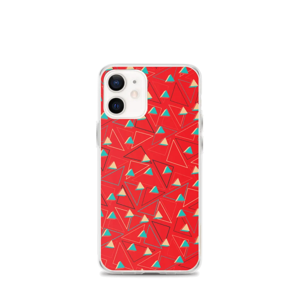 Triangular Candied Red iPhone Case