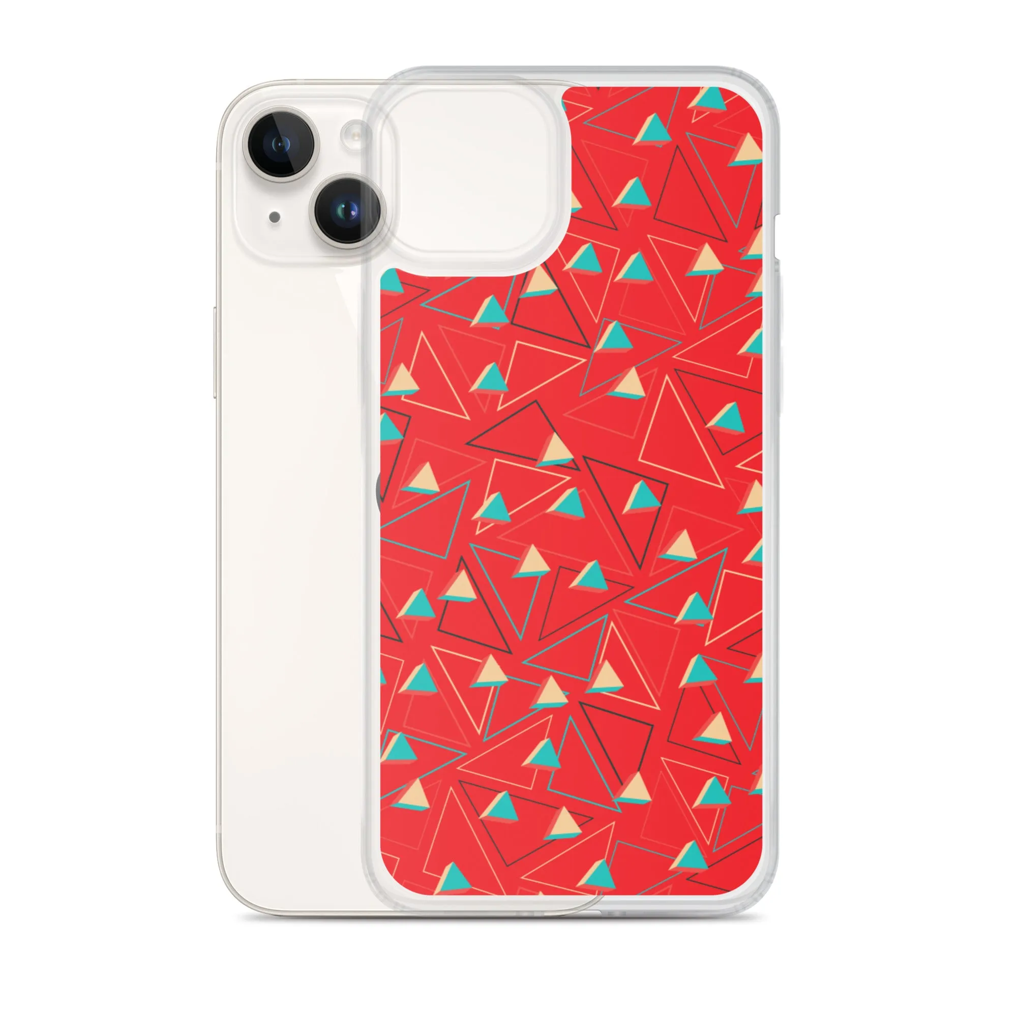 Triangular Candied Red iPhone Case