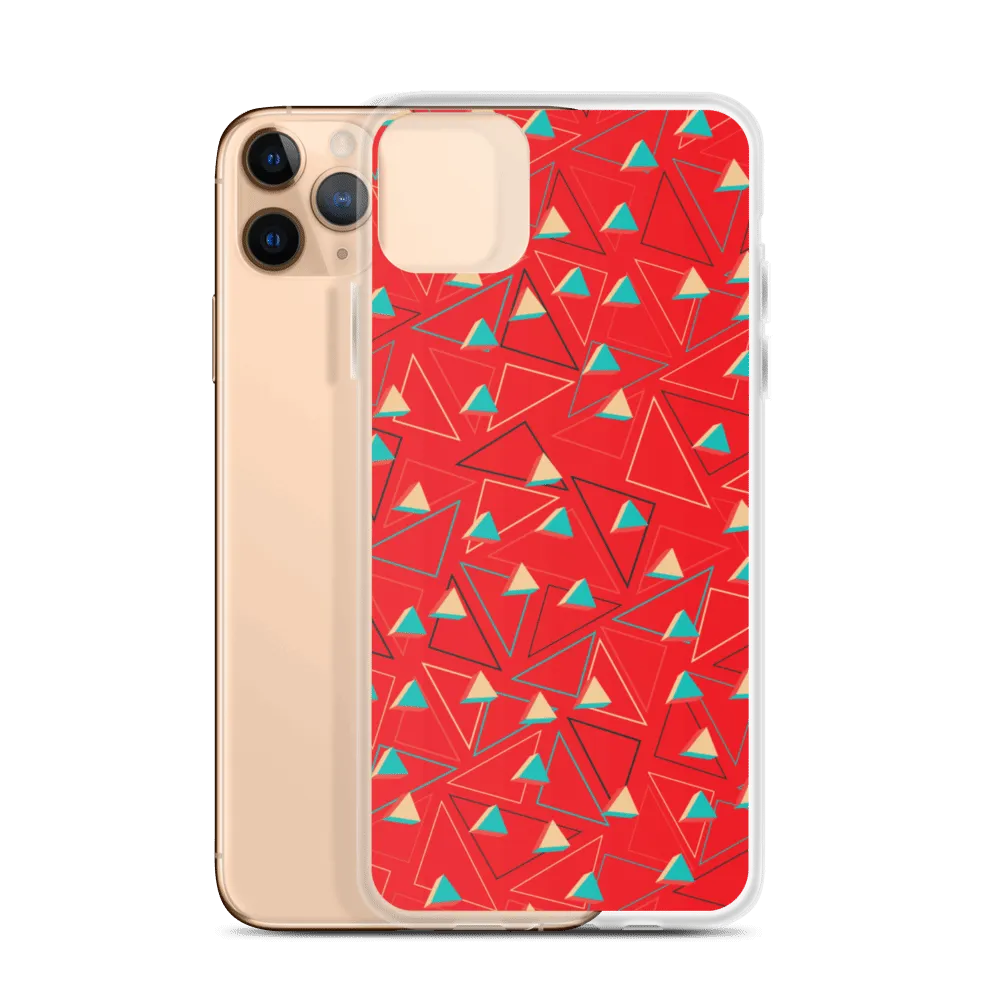 Triangular Candied Red iPhone Case