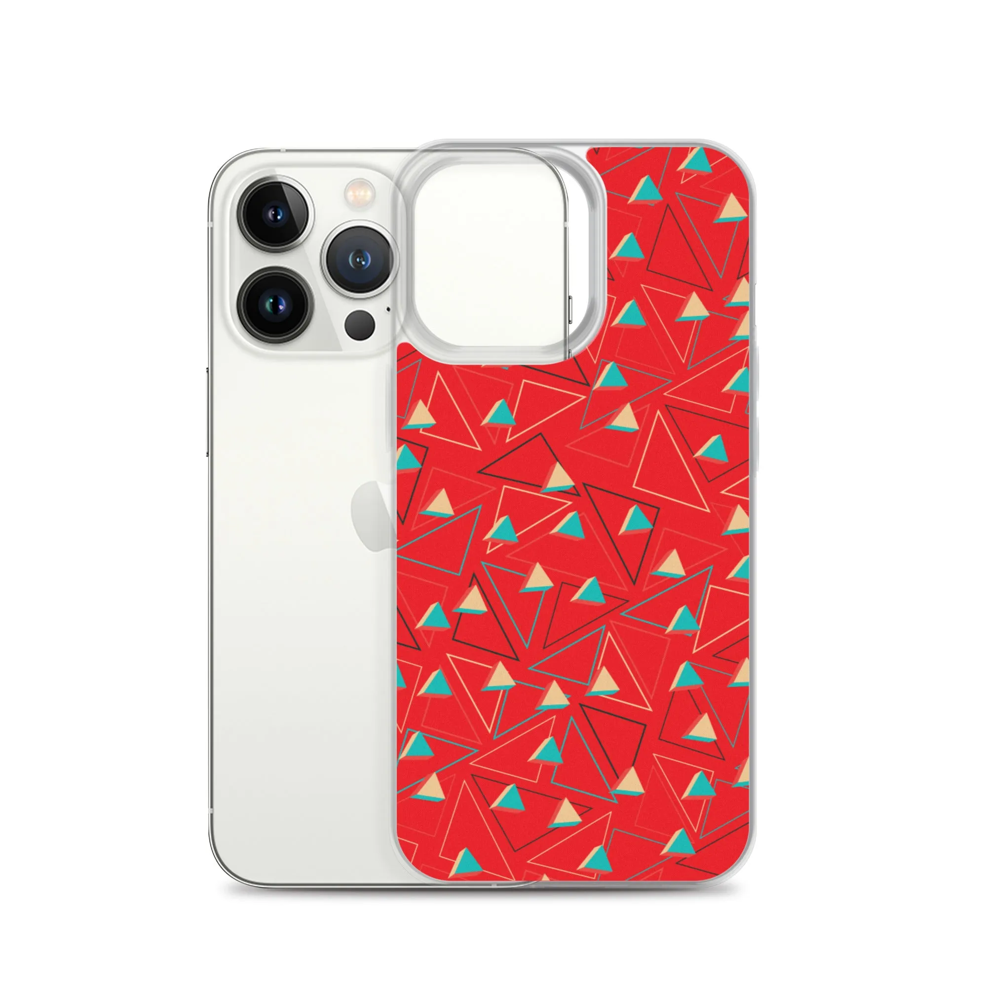 Triangular Candied Red iPhone Case