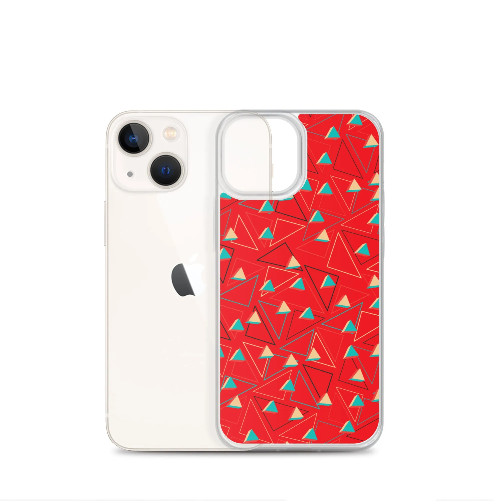 Triangular Candied Red iPhone Case