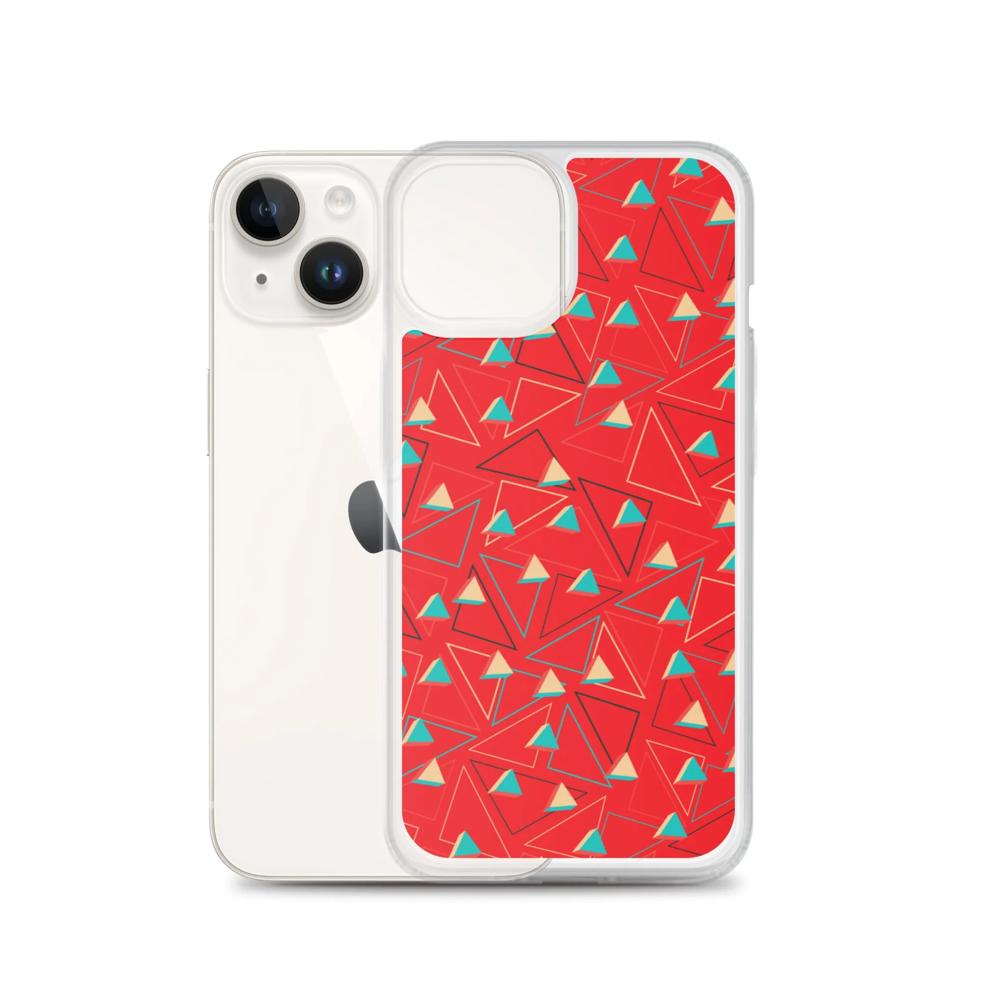 Triangular Candied Red iPhone Case