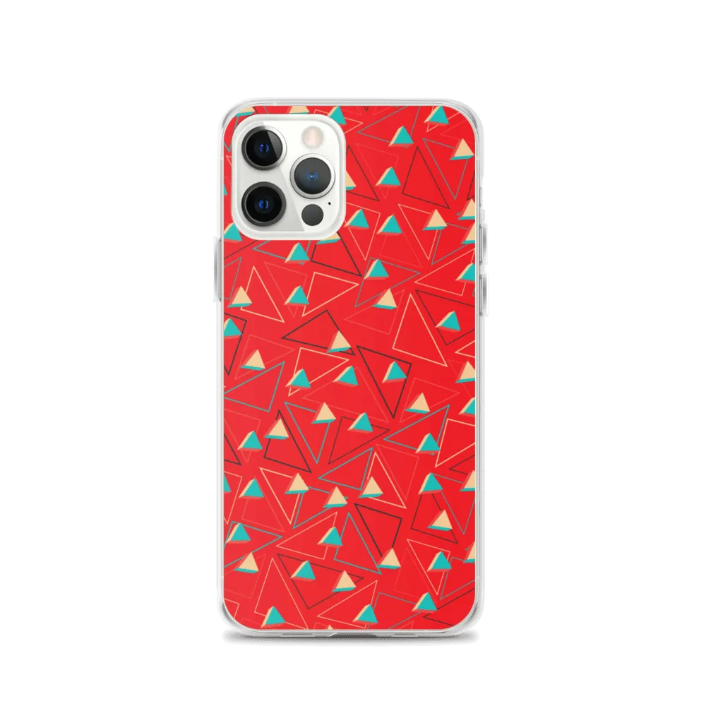 Triangular Candied Red iPhone Case
