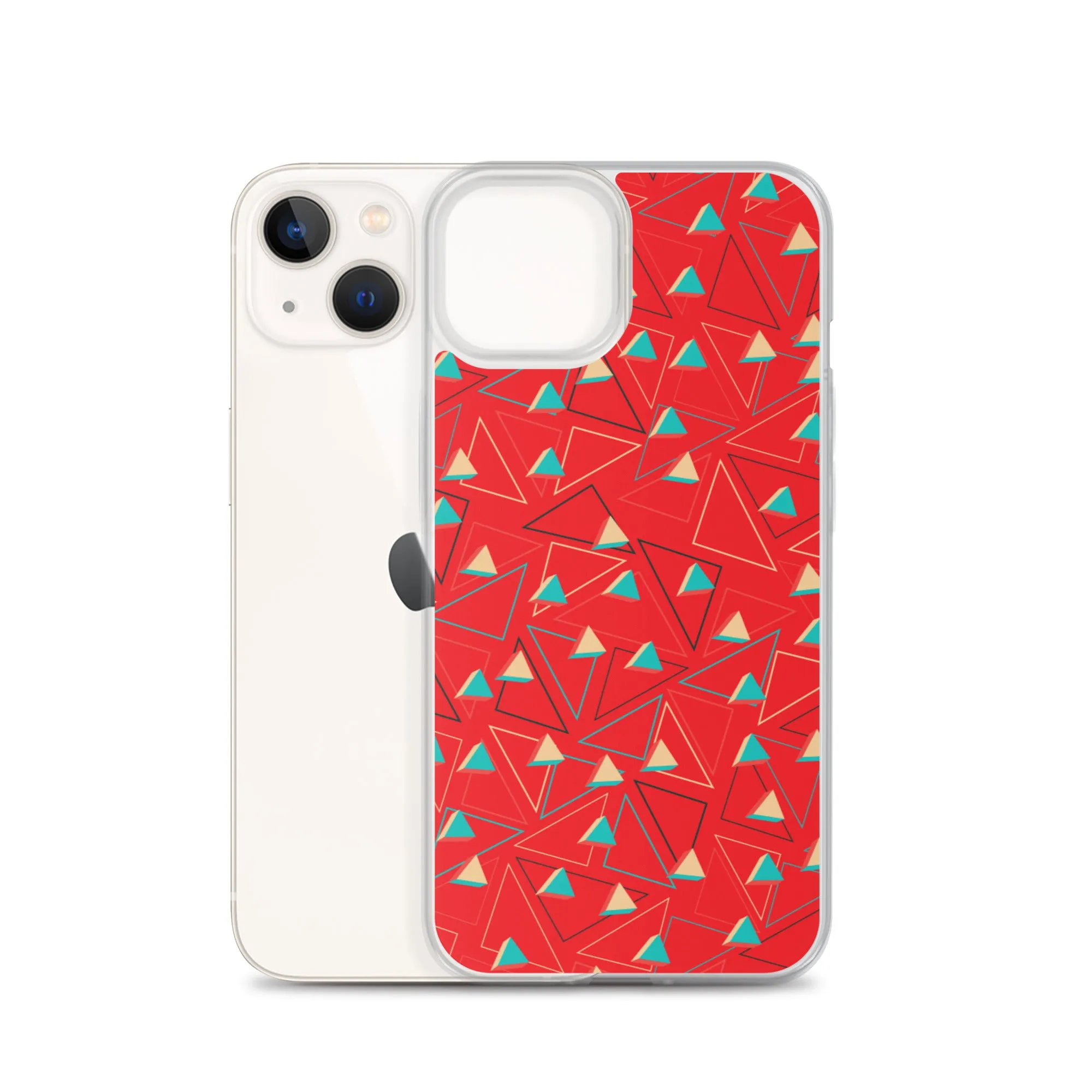 Triangular Candied Red iPhone Case