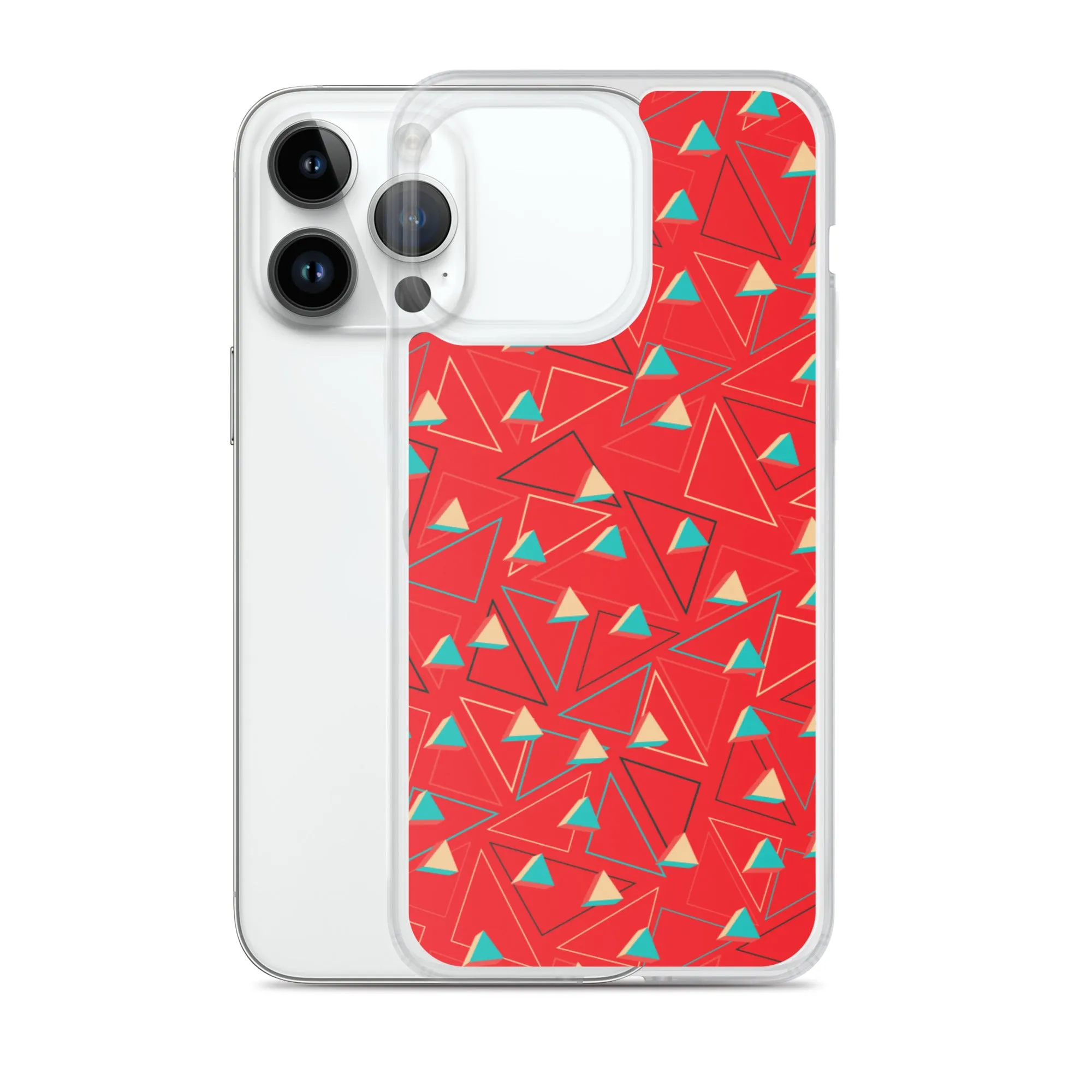 Triangular Candied Red iPhone Case