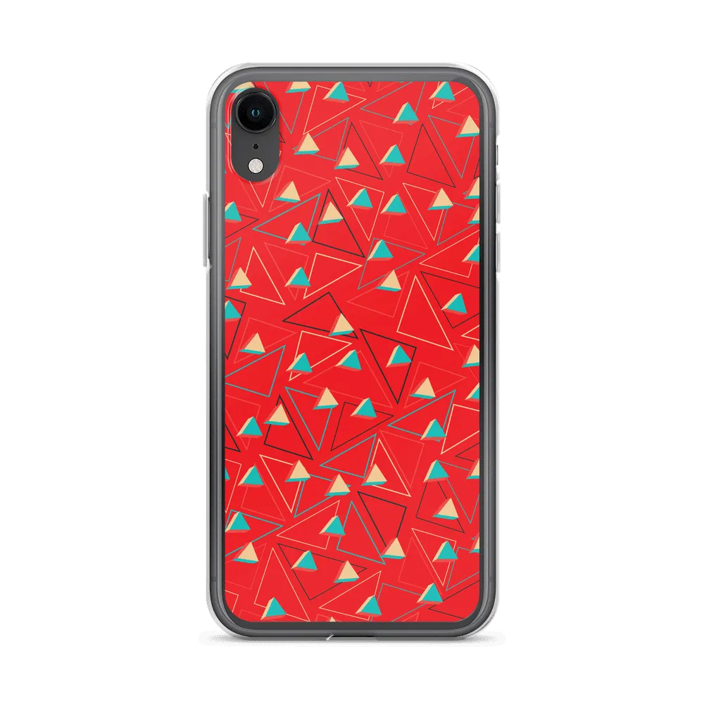 Triangular Candied Red iPhone Case