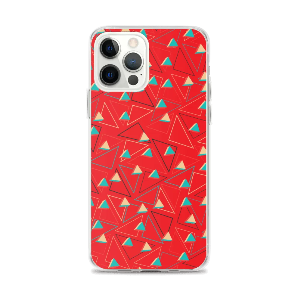 Triangular Candied Red iPhone Case