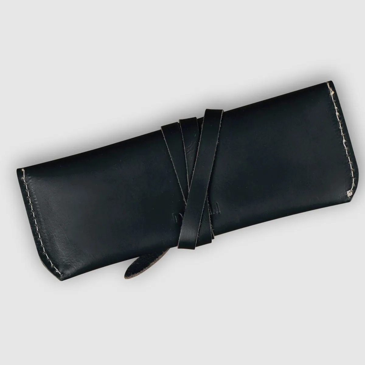 Unisex Leather Eyewear Case- Black Matte