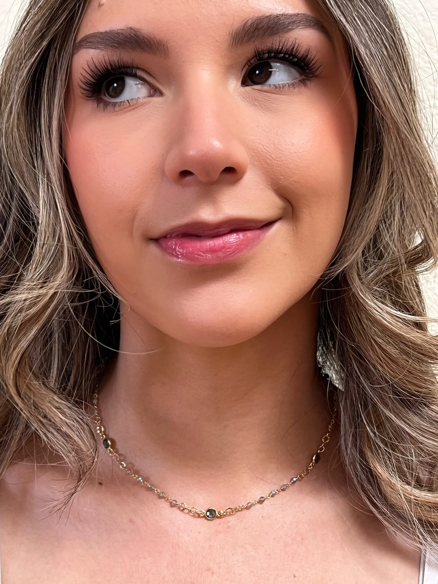 Vermeil Beaded Chain & Vermeil Connectors: Mystic Labradorite & Labradorite(NG7064LD)