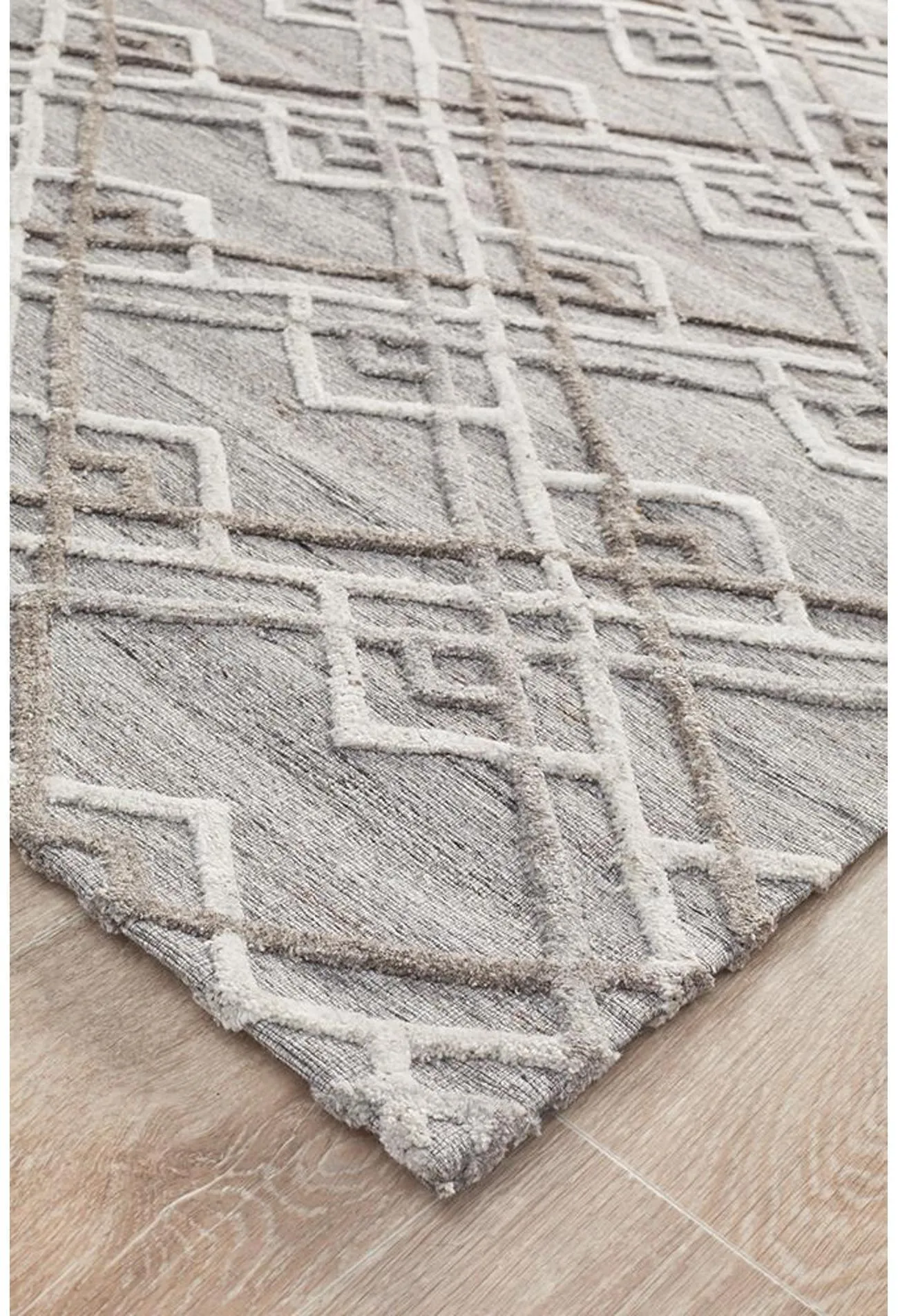 Vicenza Winter Silver Stream Modern Rug
